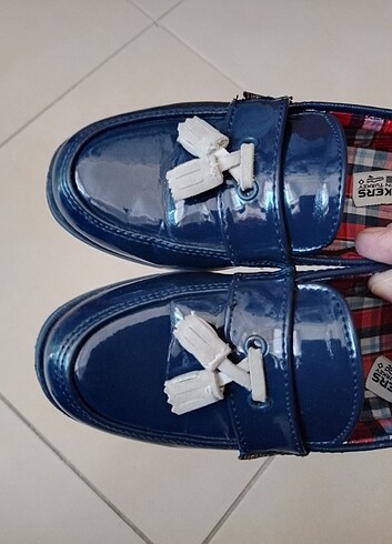 Çocuk ayakkabı rugan deri sağlam temiz - Görsel 4
