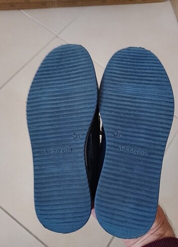 Çocuk ayakkabı rugan deri sağlam temiz - Görsel 6