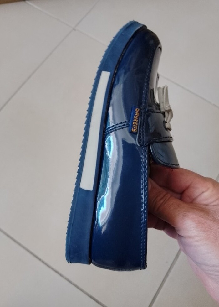 Çocuk ayakkabı rugan deri sağlam temiz - Görsel 3