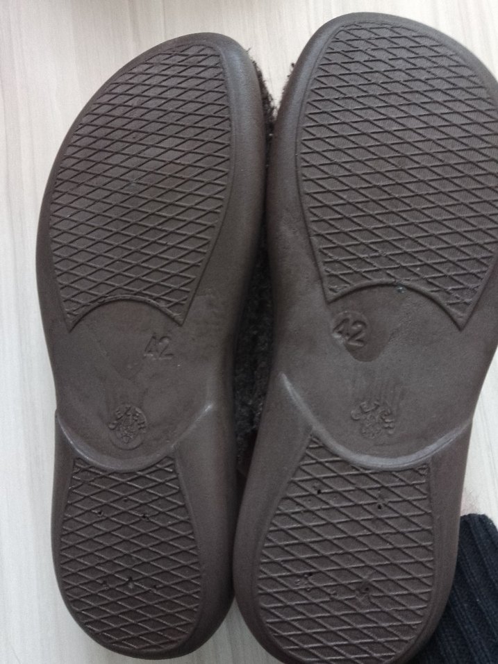 Kahverengi Erkek Ev Terliği Velcro Detaylı - Görsel 5