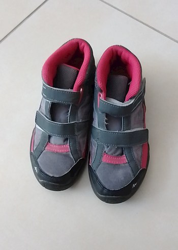 LC Waikiki Gri Kız Çocuk Spor Ayakkabısı Velcro