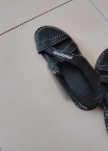 38 Beden siyah Renk Siyah Kadın Dolgu Topuklu Sandalet