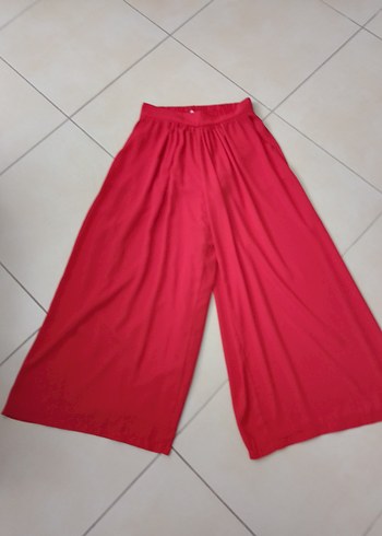Defacto Kırmızı Pilili Kadın Kumaş Pantolon