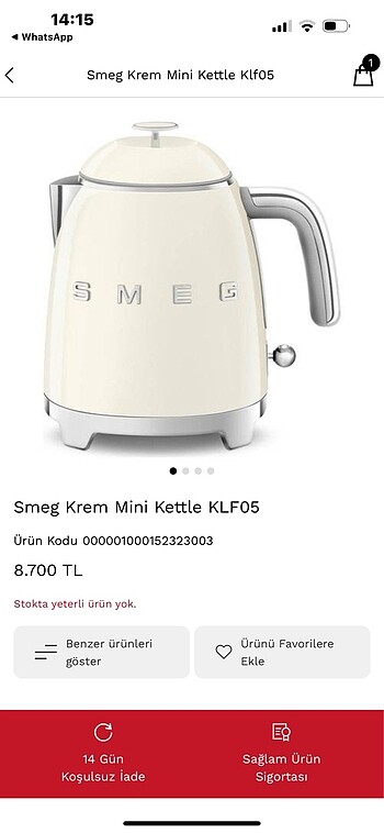 Smeg mini kettle