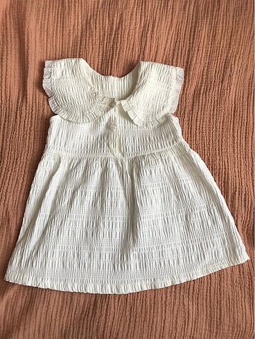 Kız bebek elbise ekru