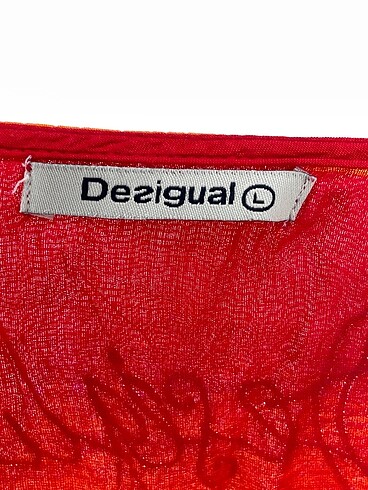 l Beden kırmızı Renk Desigual Kısa Elbise %70 İndirimli.