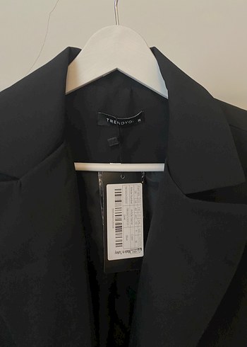 Trendyol & Milla Düğmeli Siyah Kadın Blazer Ceket