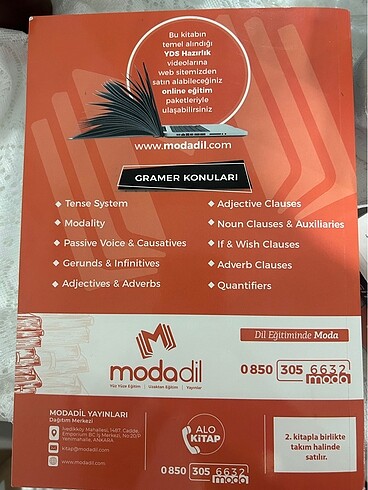 MODADİL YDS SINAV STRATEJİLERİ 1-2 (GRAMER KONULARI + SORU TİPLE