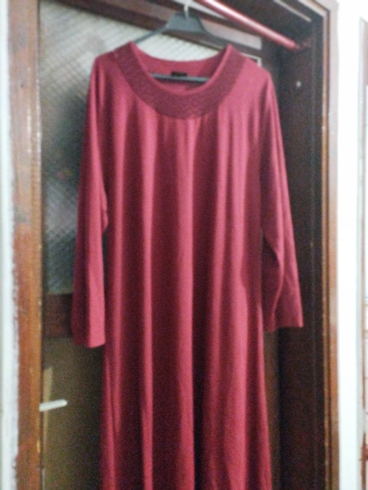 Bordo Kadın Uzun Kollu Sabahlık - Görsel 3