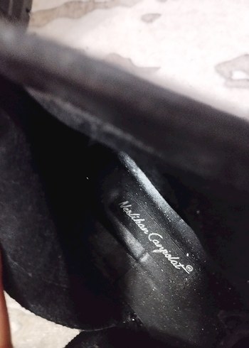 Siyah Deri Platform Topuklu Punk Botlar - Görsel 5