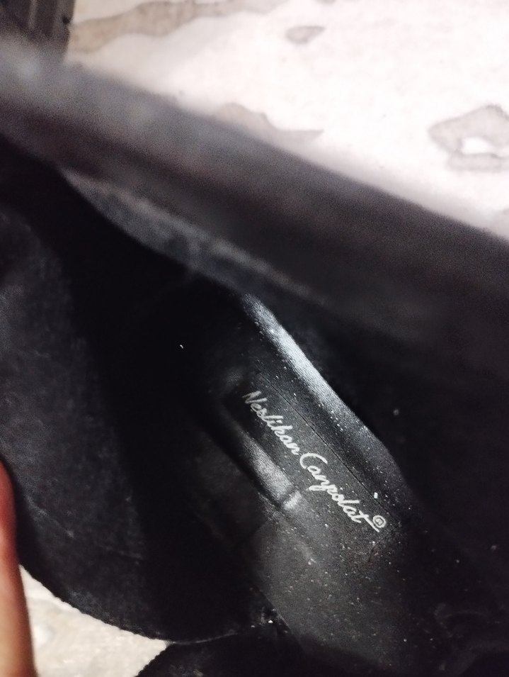 Siyah Deri Platform Topuklu Punk Botlar - Görsel 5