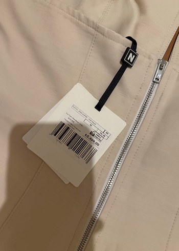 Beyaz Straplez Midi Elbise - Görsel 4