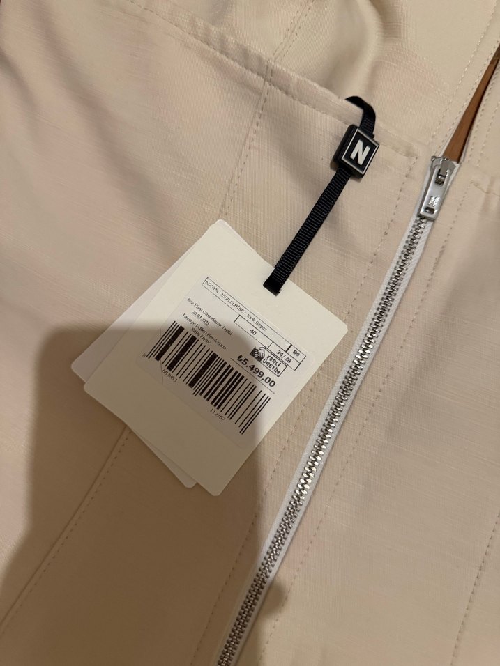 Beyaz Straplez  Midi Elbise - Görsel 4