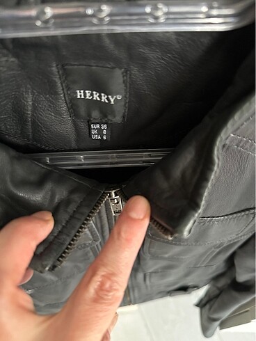 s Beden siyah Renk Çık şık herry marka deri ceket