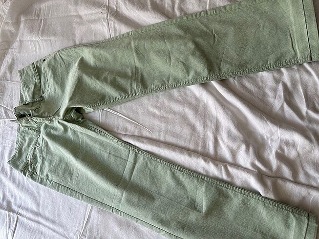 m Beden yeşil Renk Çok şık ekol kanvas pantalon