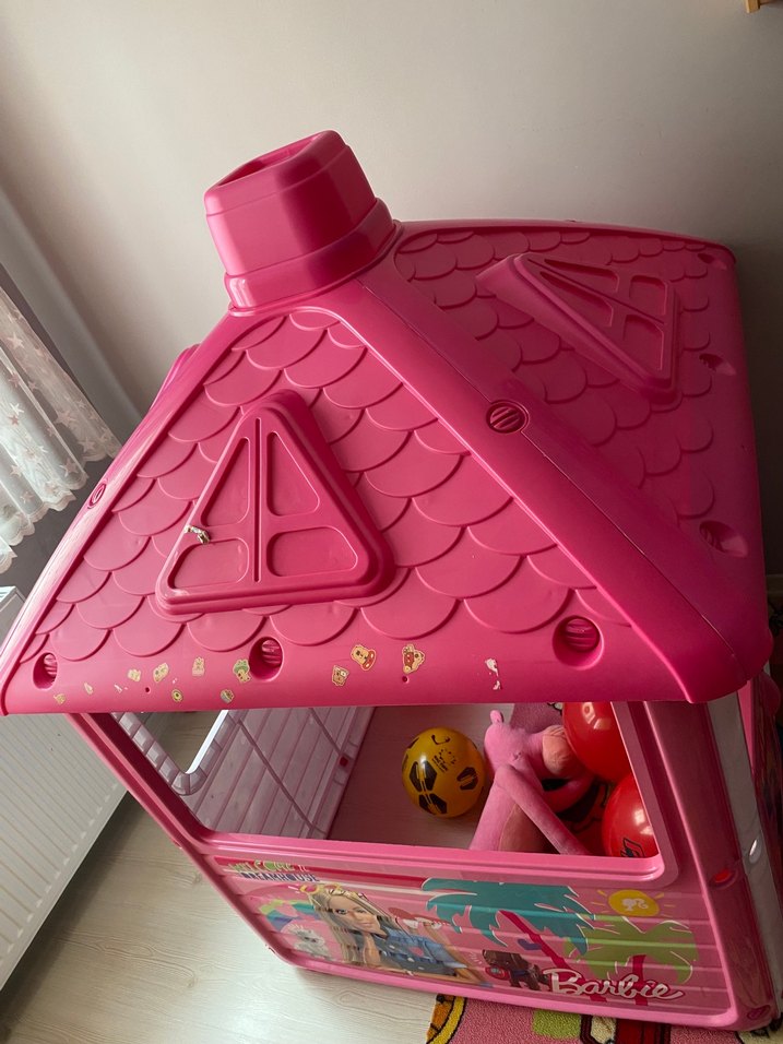 Barbie Temalı Pembe Oyun Evi - Görsel 2