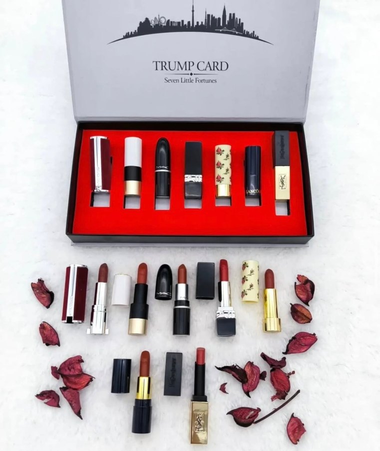 Lüx marka  Bordo Ruj Seti - Trump Card - Görsel 2