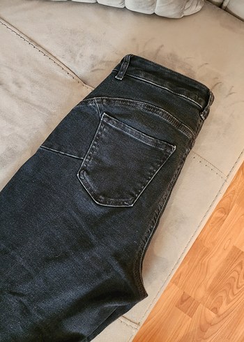 40 Beden Gri Kadın slim straight Denim Pantolon