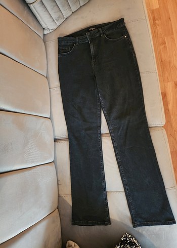 Gri Kadın slim straight Denim Pantolon