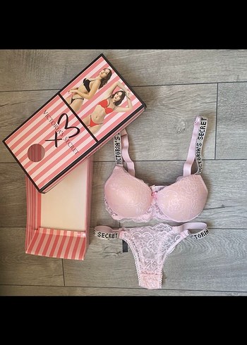 Victoria s Secret Pembe Bohem Mini Sütyen Takımı