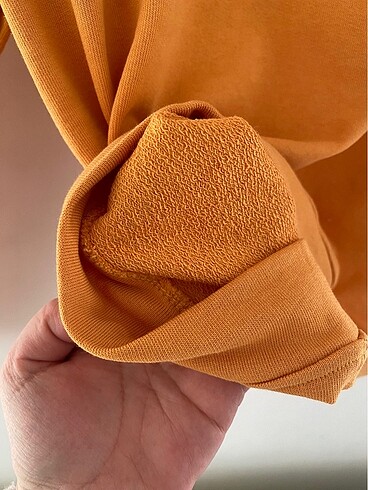 15-16 Yaş Beden sarı Renk Sweatshirrtler