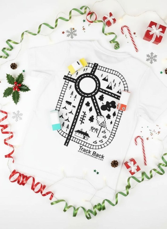 Beyaz Baskılı Kısa Kollu Sokak Stili Tişört - Görsel 2