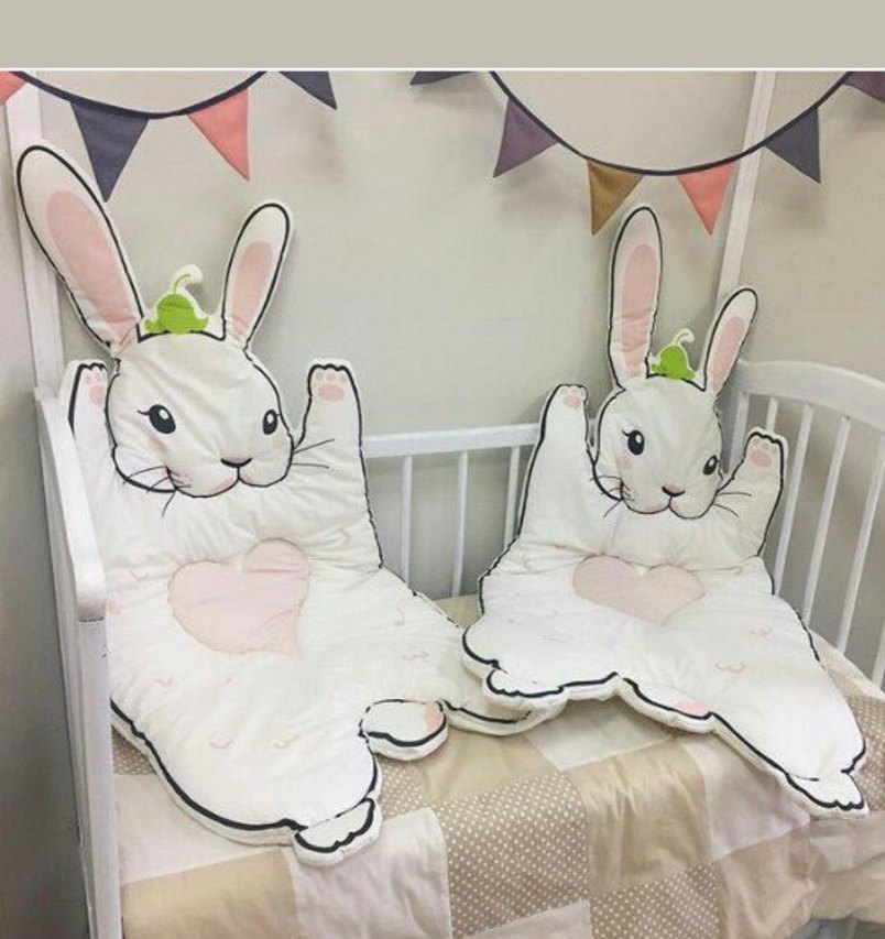 Beyaz Baskılı Çocuk Peluş Uyku Minderi - Görsel 4