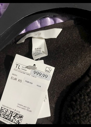 H&M Düğmeli kahverengi Yumuşak Kumaşlı Kadın Yelek
