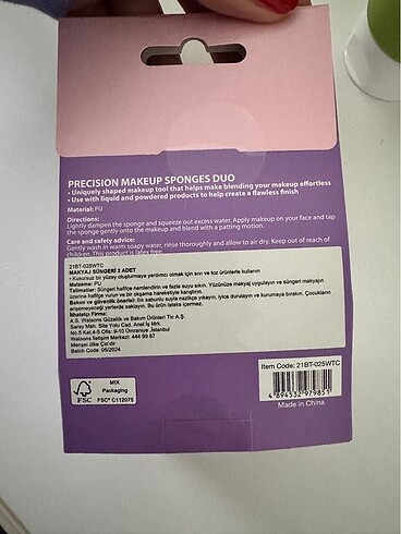 Diğer Watsons makyaj süngeri 2?li