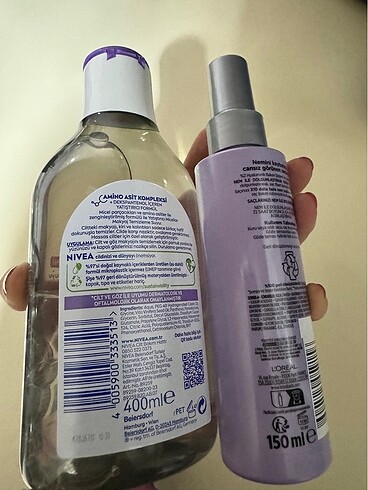 Elseve saç bakım spreyi ve Nivea makyaj temizleme - Görsel 2