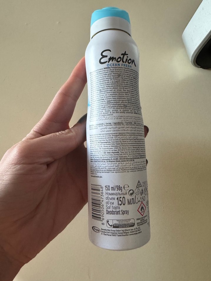 Emotion Ocean Fresh Kadın Deodorant 150 ml - Görsel 2