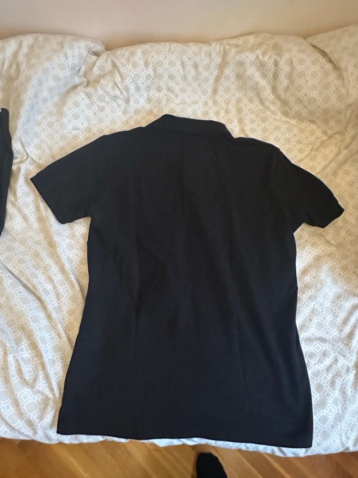 Siyah Düğmeli Erkek Polo Tişört - Görsel 2