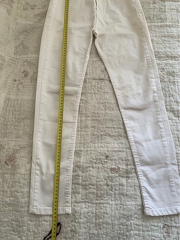 Saaten Beyaz Dar Kalıp Slim Fit Pantolon