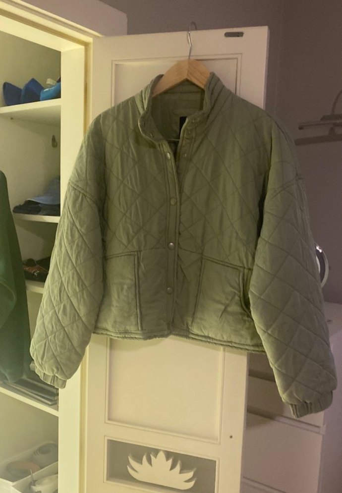 Mavi marka kapitone ceket - Görsel 5