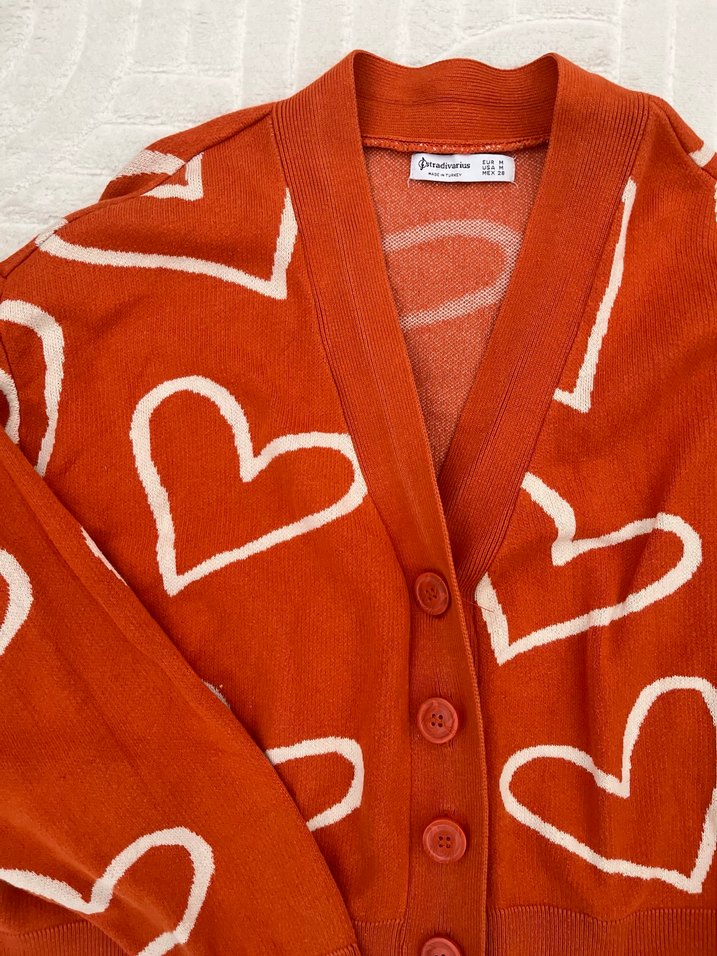 V Yaka Triko Hırka - Görsel 3