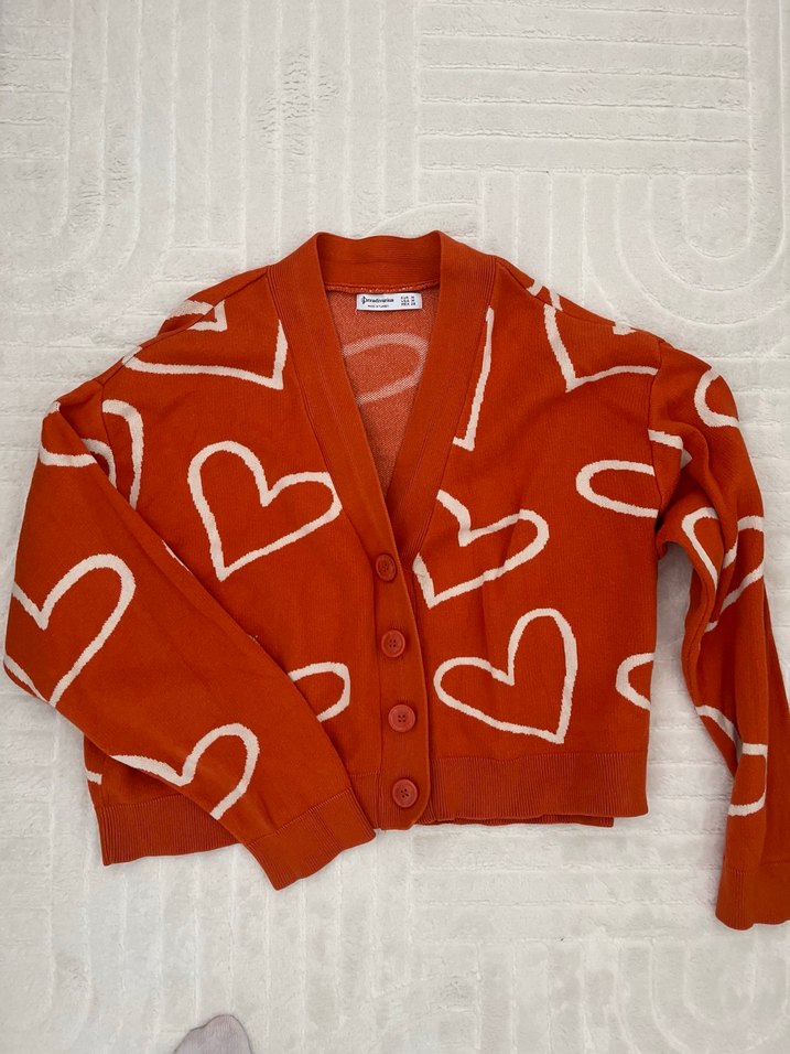 V Yaka Triko Hırka - Görsel 2