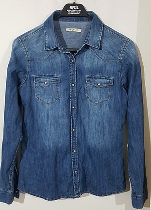 Mavi jeans gömlek