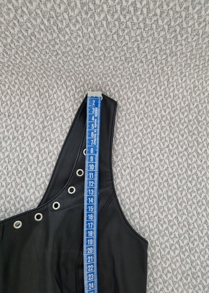 Mango deri elbise - Görsel 5