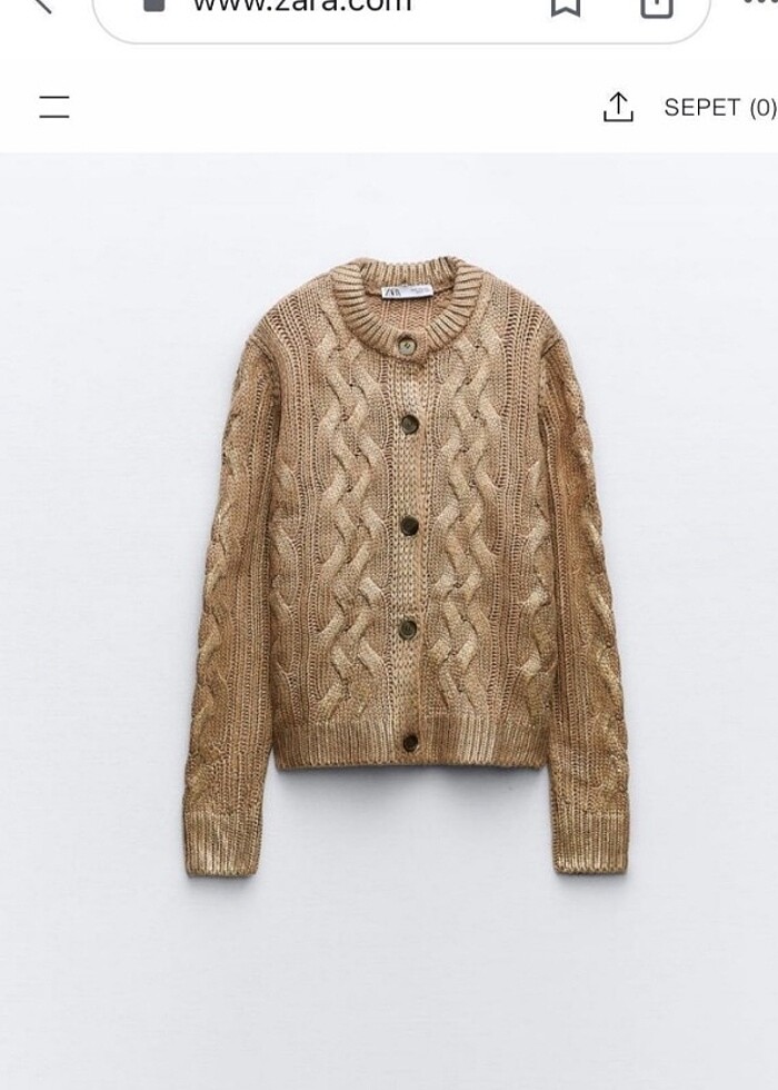 Zara folyo hırka - Görsel 4