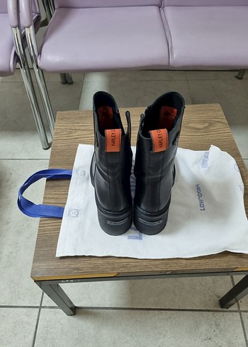 Harley Davidson Barbara Siyah Deri Kadın Bot - Görsel 5