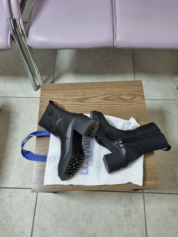 Harley Davidson Barbara Siyah Deri Kadın Bot - Görsel 4