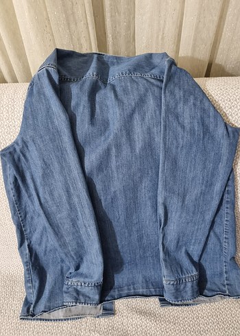 Mudo Düğmeli Mavi Kadın Denim Ceket