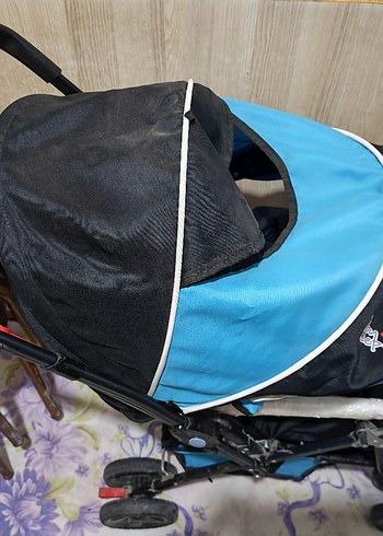 Koyu Mavi Bebek Arabası - Görsel 3