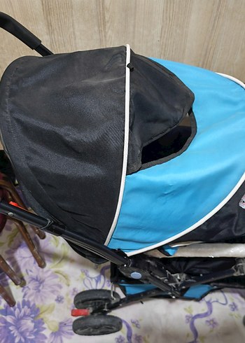 Koyu Mavi Bebek Arabası - Görsel 2