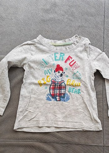 Gri Erkek Çocuk Baskılı Sweatshirt - Görsel 3