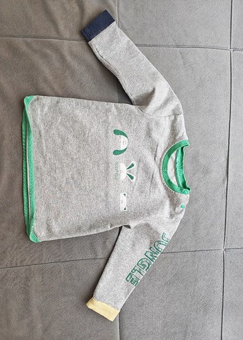 Gri Erkek Çocuk Baskılı Sweatshirt - Görsel 8