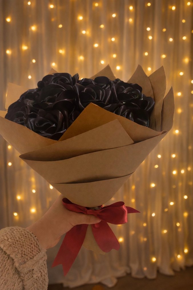 Solmayan el emeği gül buketi - Görsel 2