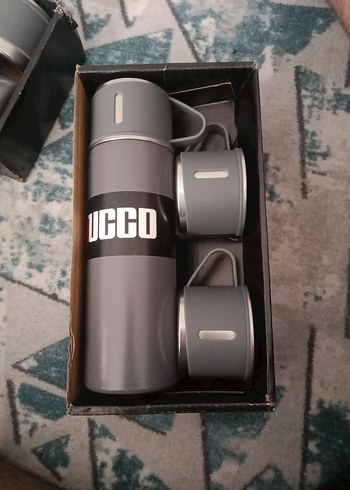 Diger Gri Çocuk Termos Seti