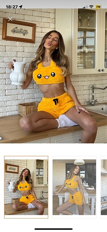 peluş pijama seti