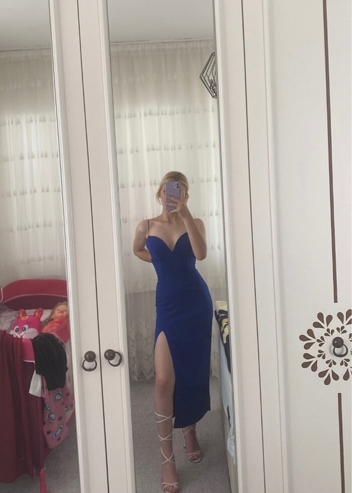 uzun gece elbisesi - Görsel 2